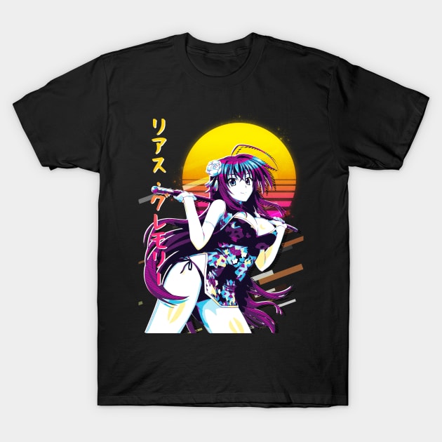 High School DxD - Rias Gremory T-Shirt by 80sRetro